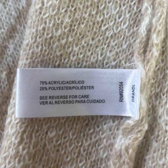 By Design Cardigan Sweater Coat Womens Medium Beige Zebra Print - Picture 6 of 9